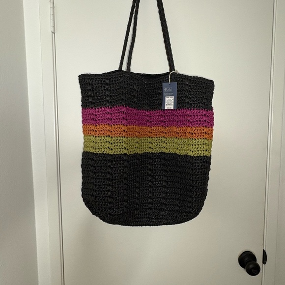 Universal Thread Handbags - Universal Thread Black and Pink Totes